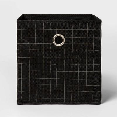 Fabric Cube Storage Bin Black 11" - Room Essentials™