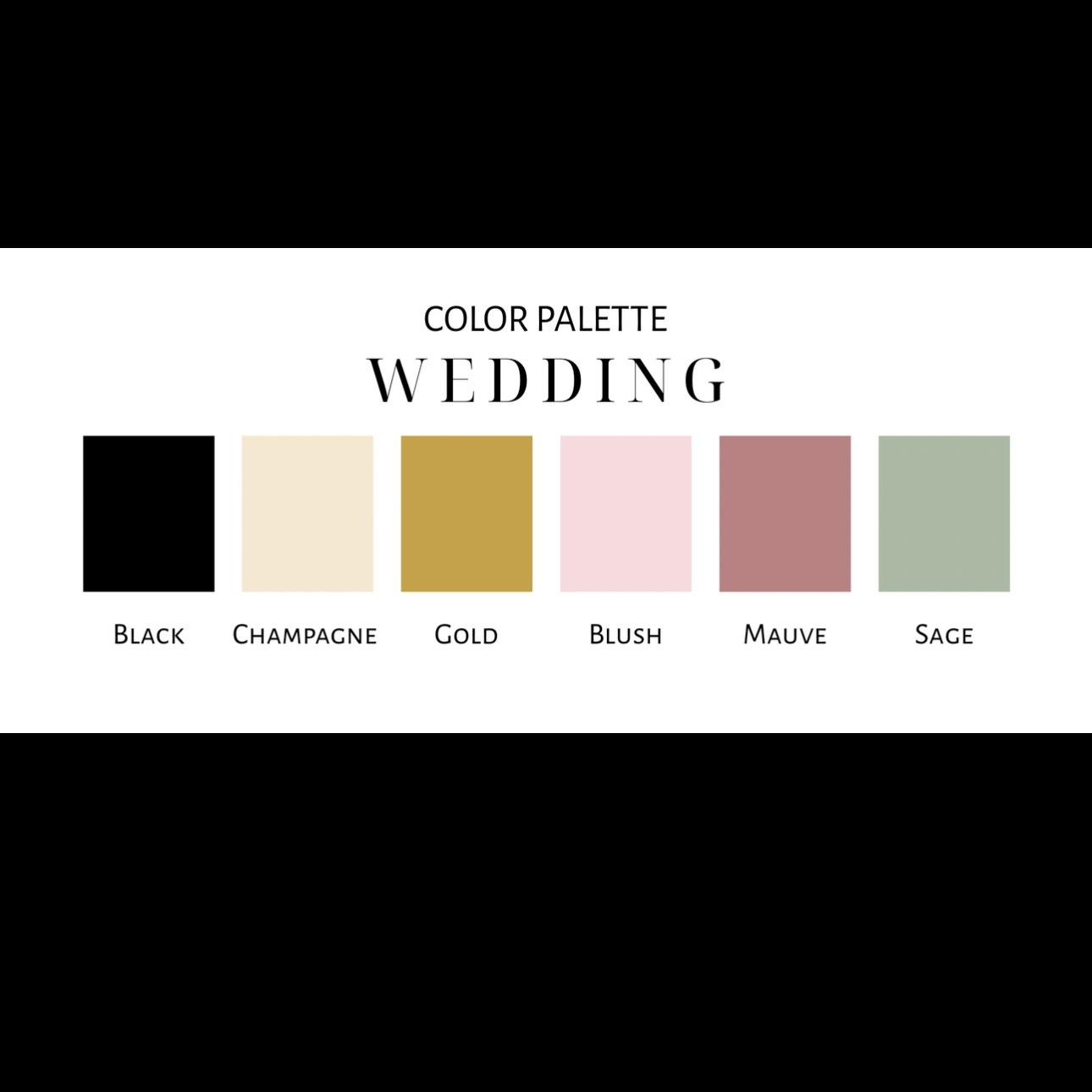Color Pallet for the Wedding ✨