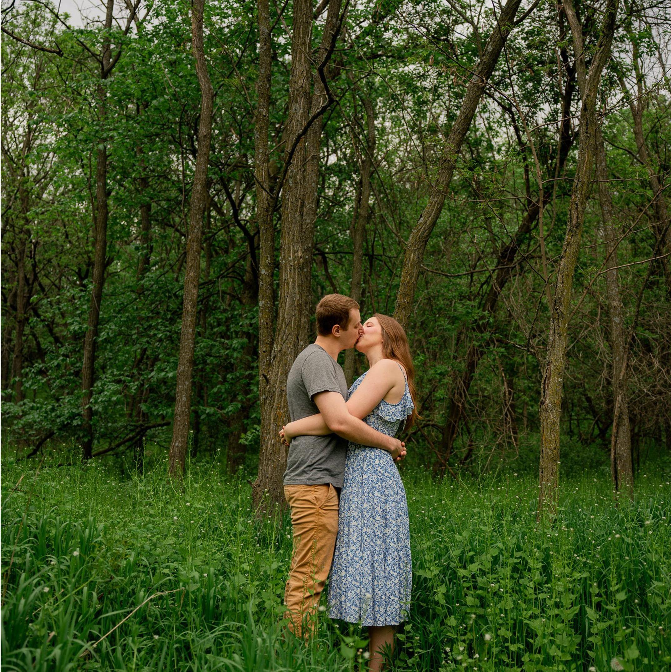 We took engagement pictures at Quarry Hill Nature Center to practice for the big day. It's one of our favorite places to hike every spring.