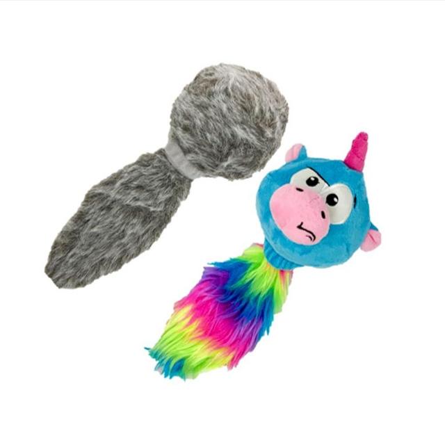 Hyper Pet Doggie Tail & Unicorn Pal Interative Plush Dog Toys - 2 Pack Value Pack (Interactive Dog Toys That Wiggles, Vibrates & Barks–Dog Toys for Boredom & Stimulating Play) Colors May Vary