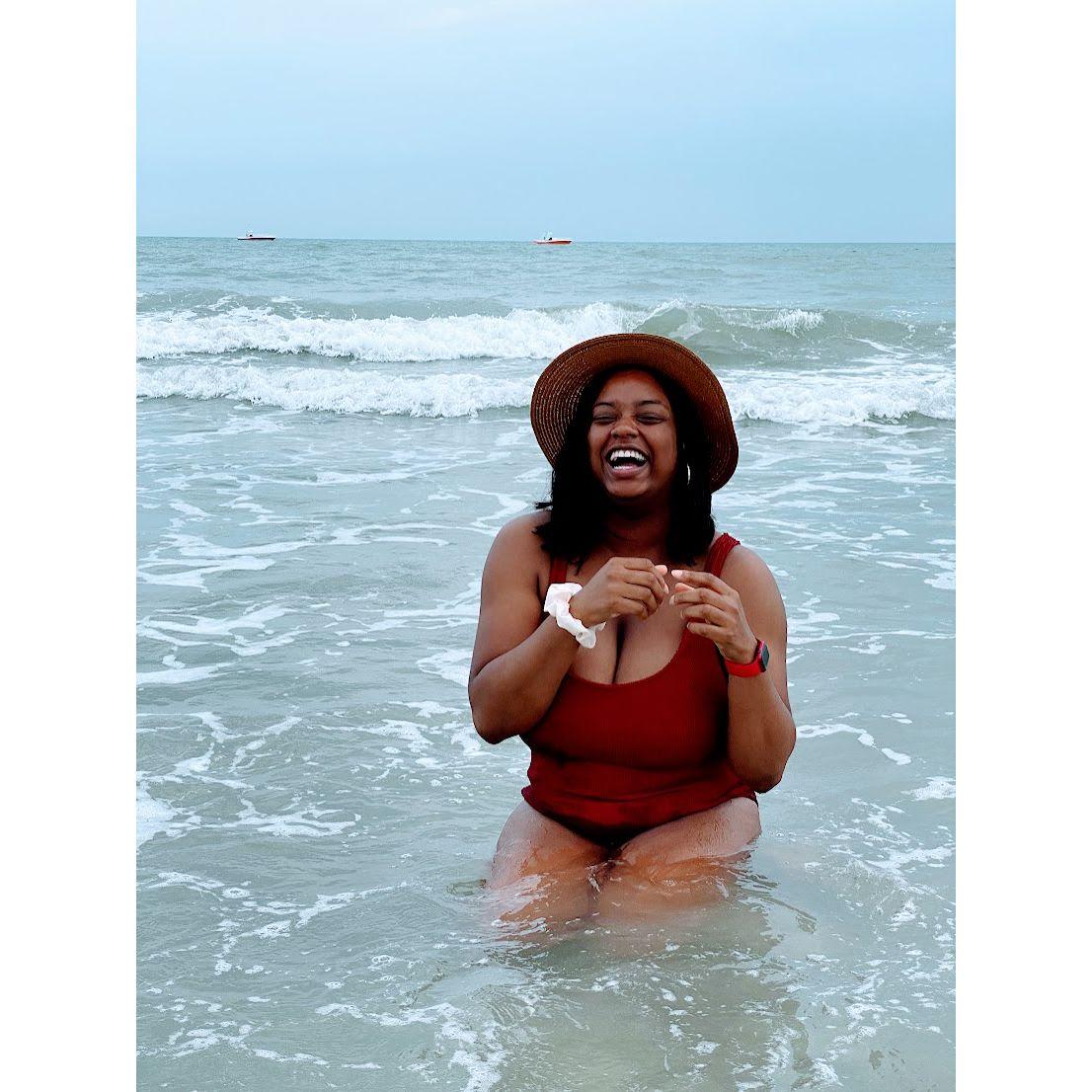 5/14/2023: I loved capturing this moment of pure joy. Elisha's first trip to the beach