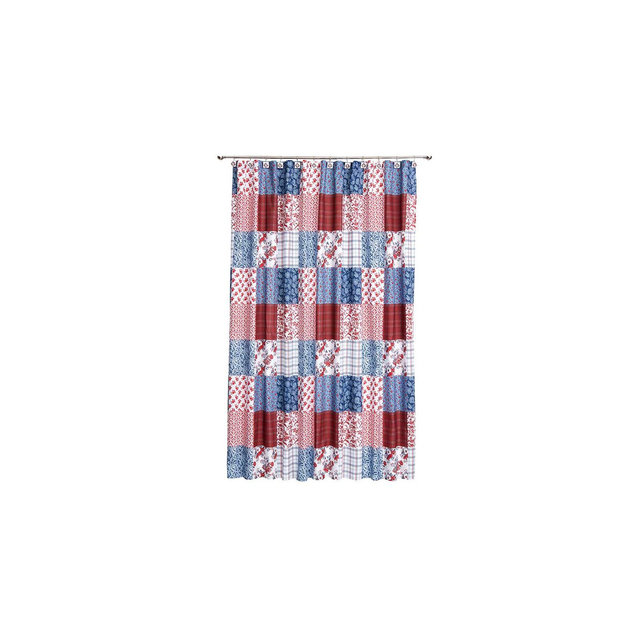 The Lakeside Collection Callisi Americana Shower Curtain, Rug, Hand Towels, Valance, or Hooks - Shower Curtain