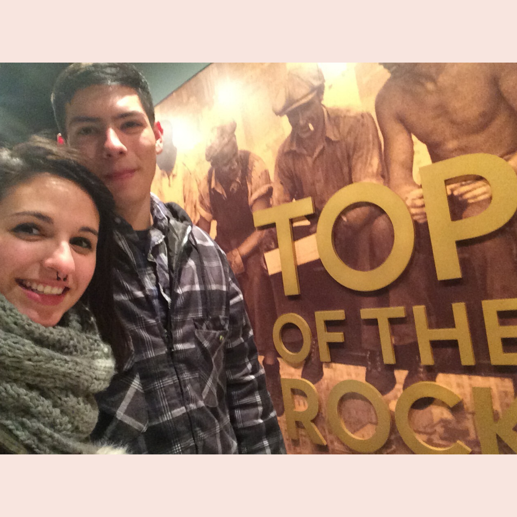 Our first date! We went to the top of Rockefeller Center in New York. It had been a few years since we had seen each other and our friendscation turned into love at first (re-)sight!