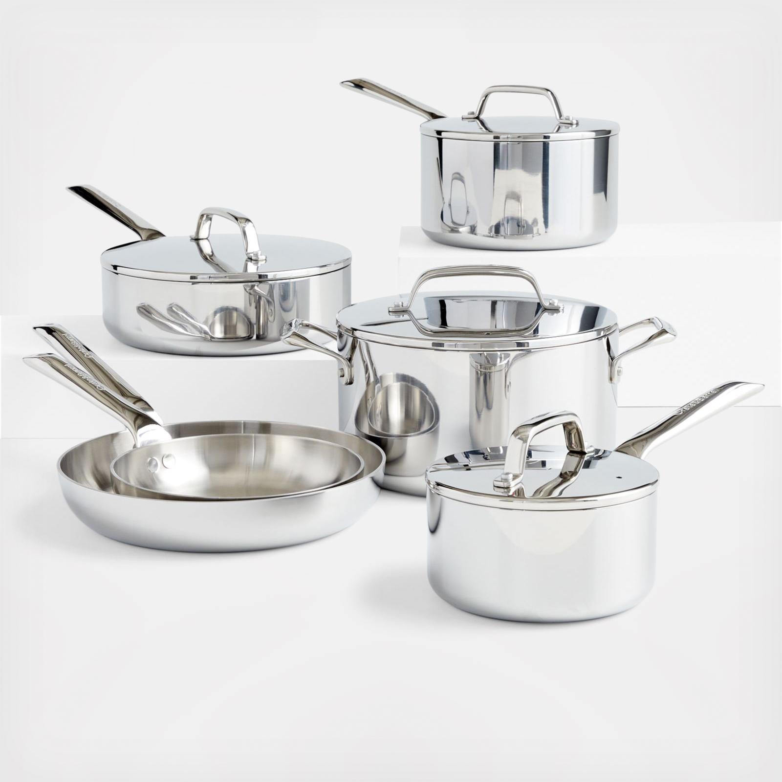 Crate & Barrel EvenCook Core 3.5 Qt. Stainless Steel Saucepan with Lid +  Reviews