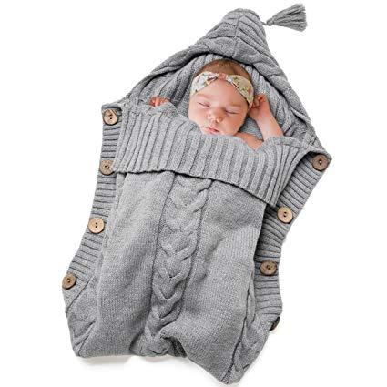 Newborn Baby Swaddle Blanket-Truedays Large Swaddle Best Soft for Boys or Girls (Grey)