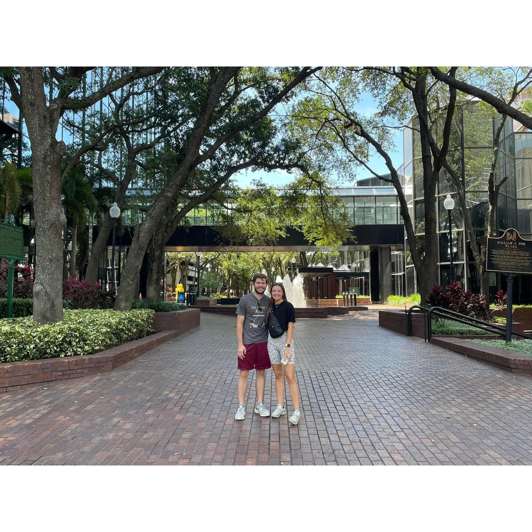 Exploring downtown Tampa
