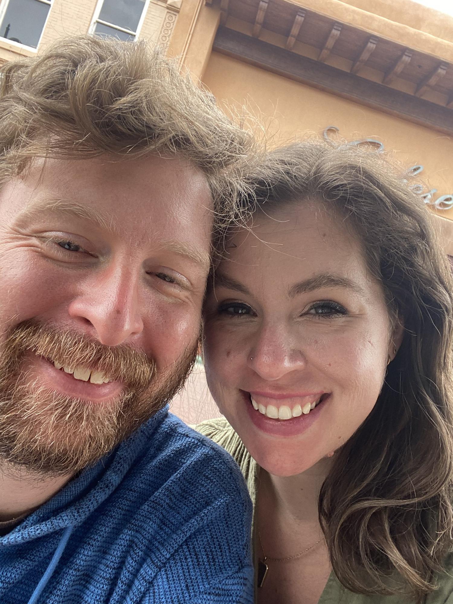 Happy and sad at the same time on our last day in Santa Fe, July 2021