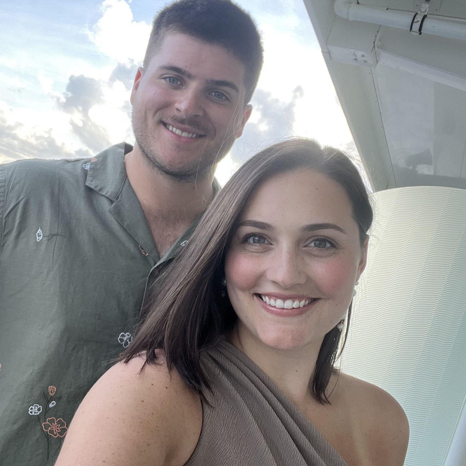 Taken on the balcony of our first cruise together.