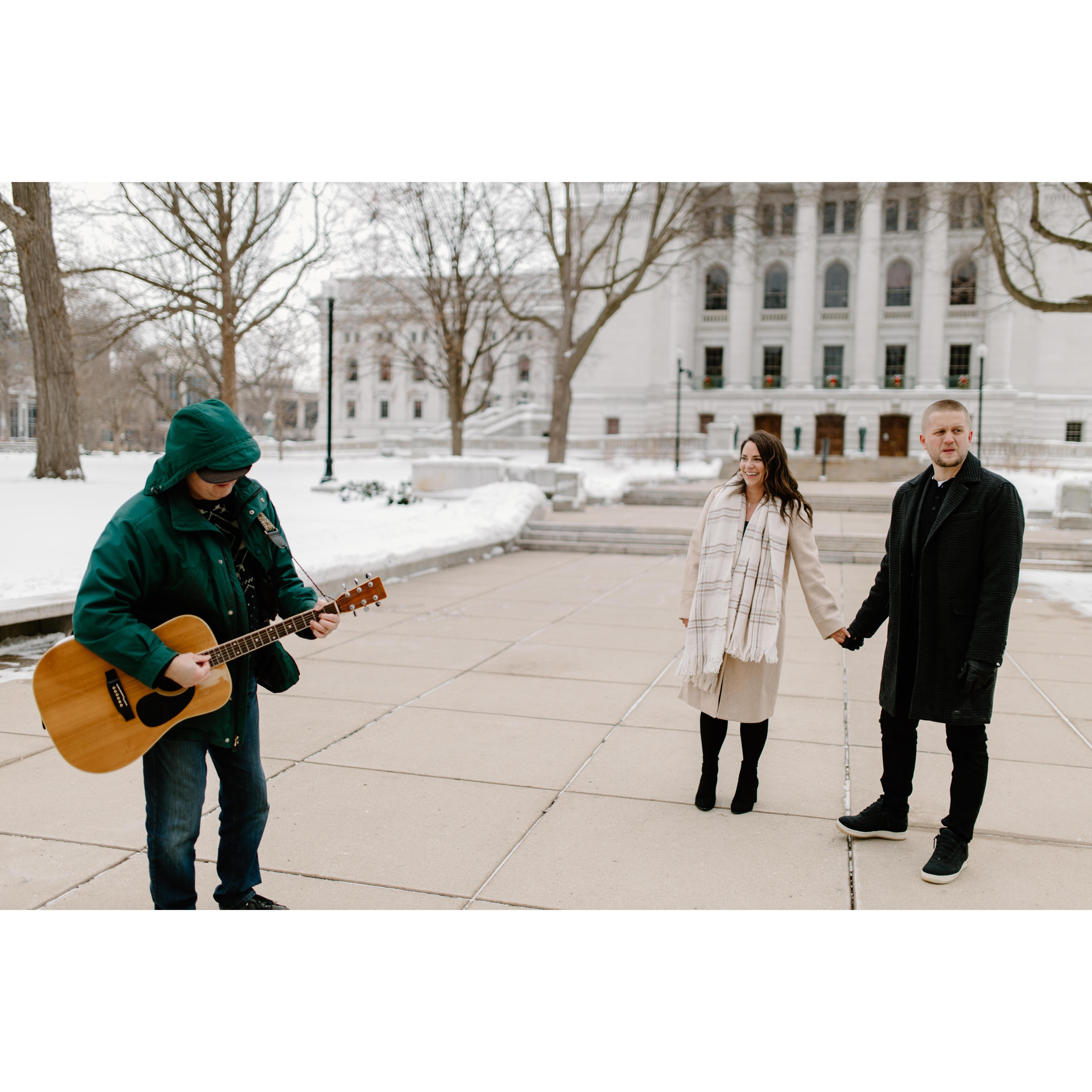 Marques really wanted a drink right about then...