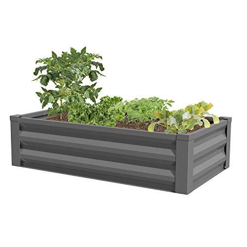 Greenes Fence RCM10AI 86329 Powder-Coated Metal Raised, Antique Iron