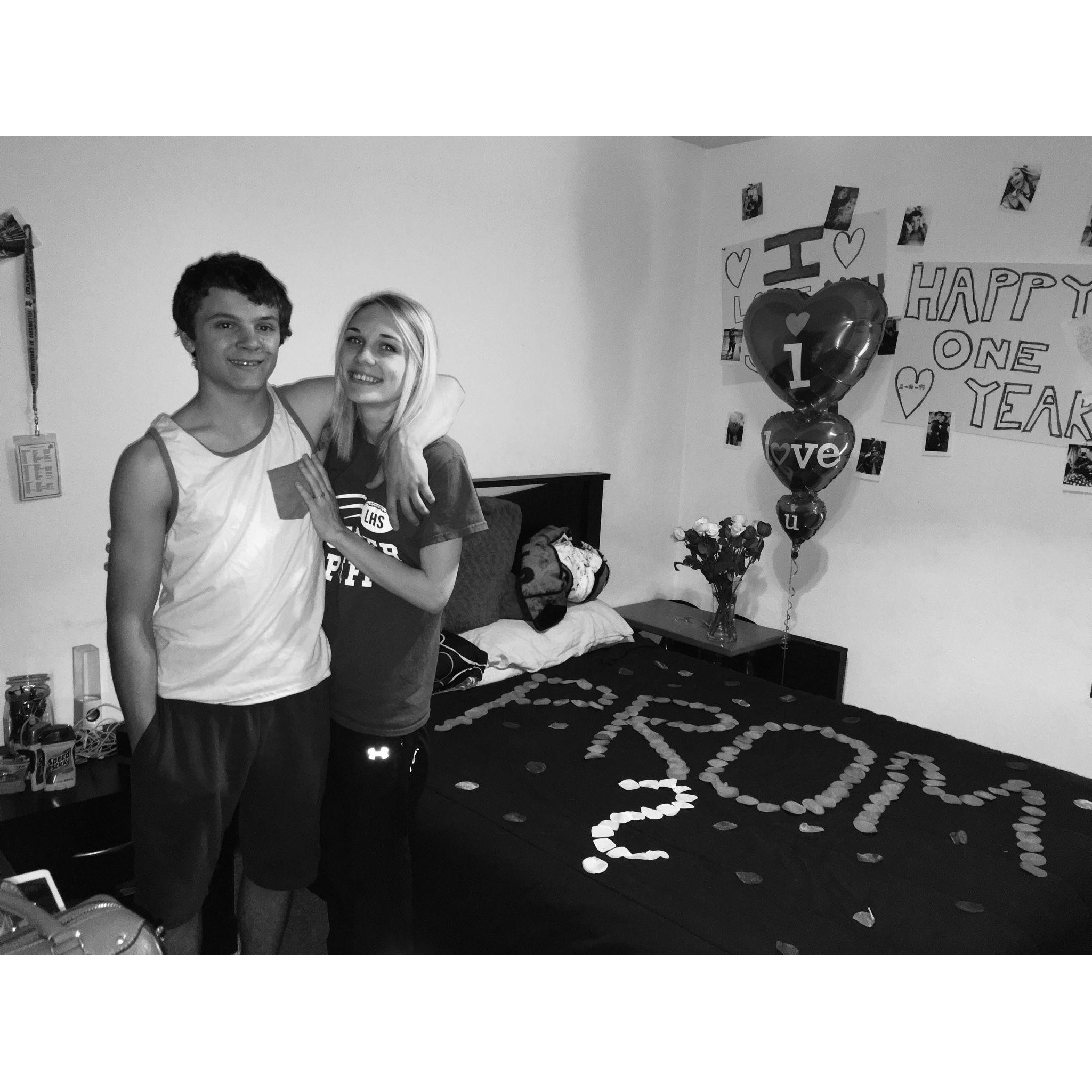 Dom asking Jordyn to junior prom! 2016