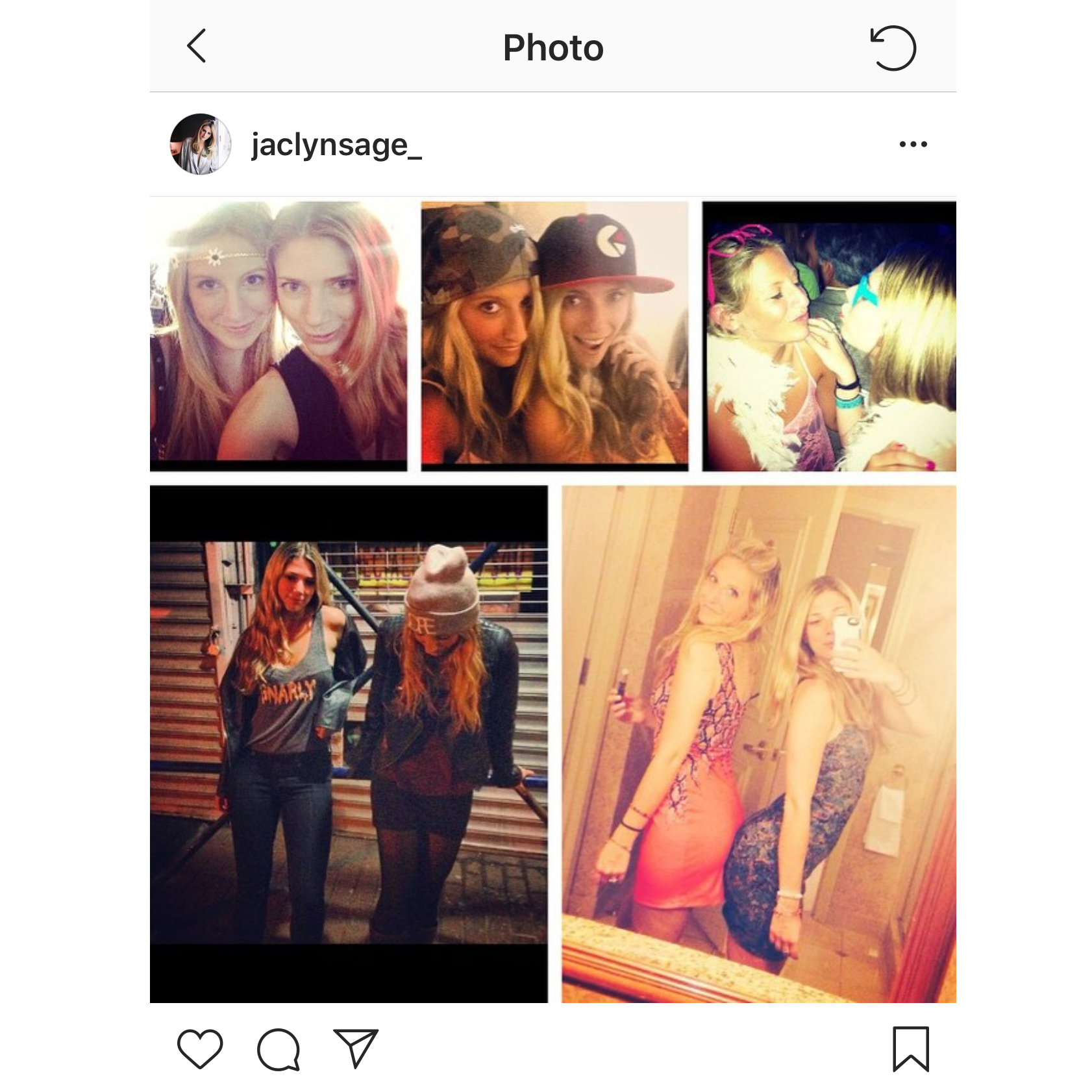 It all started with this picture! A birthday post on Instagram from Sabrina's friend, who happens to be the sister of Dave's college roommate.