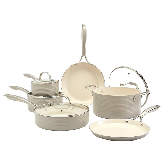 Denmark 10 Piece Aluminum Non Stick Cookware Set