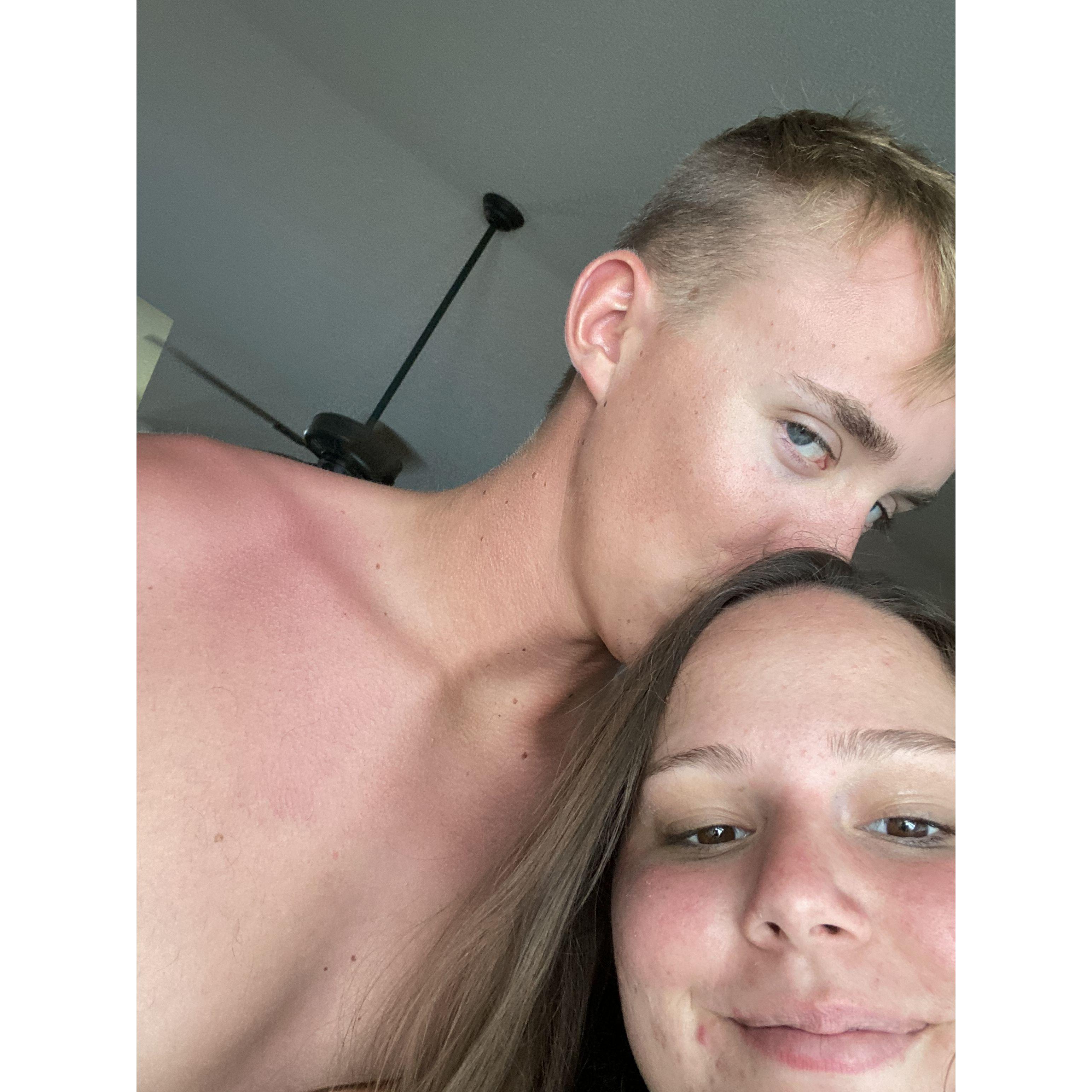 For our 3 year anniversary we went on a trip to Daytona Beach. This is the only photo we took together because we were too busy enjoying our time together.