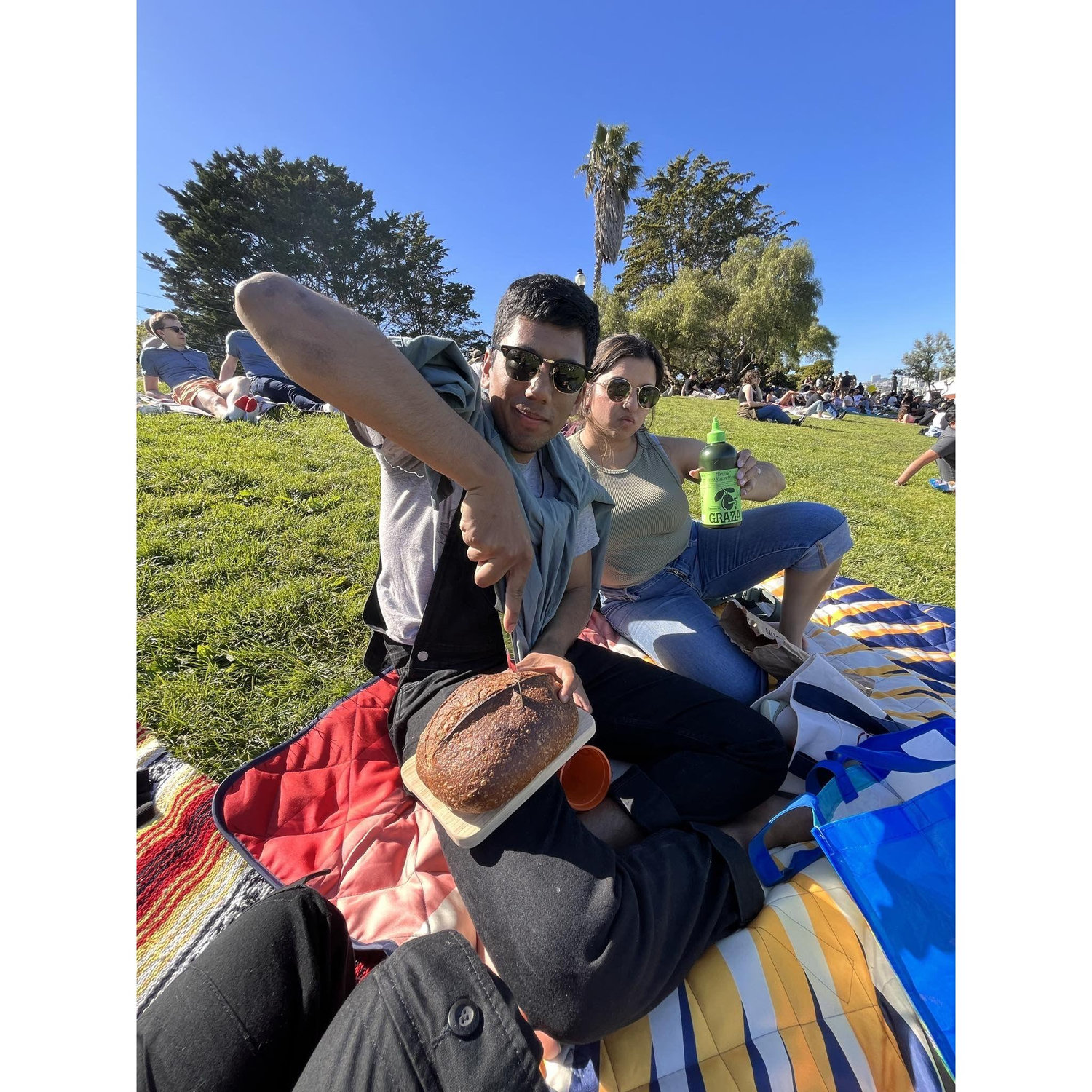 Picnicing at Dolores park!