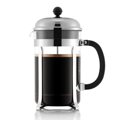Bodum Chambord French Press Stainless Steel, 12 Cup