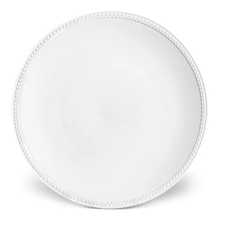 Soie Tressée White Dessert Dinnerware