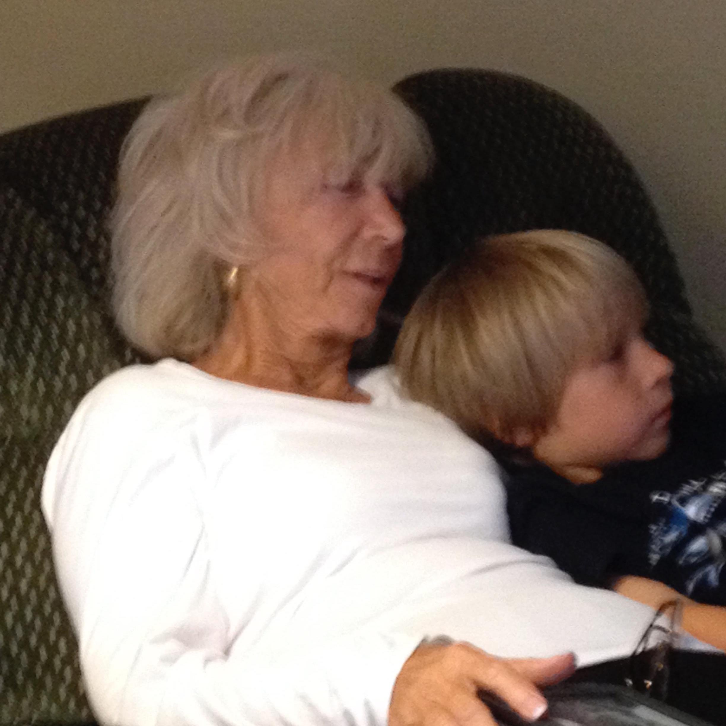 Aunt Bren and her buddy! She makes the BEST oven toast!