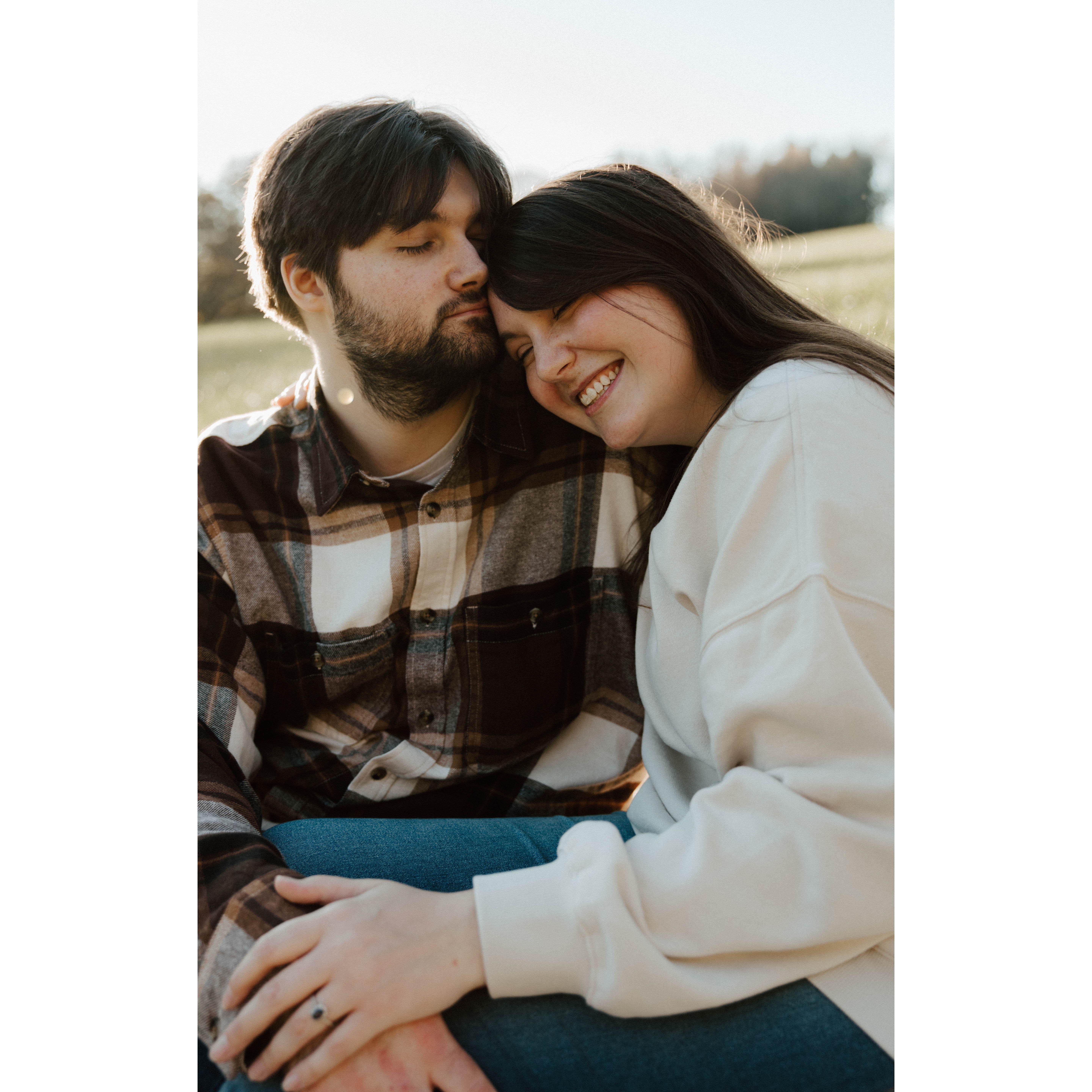 My best friend, my forever partner. One of our favorite engagement photos!