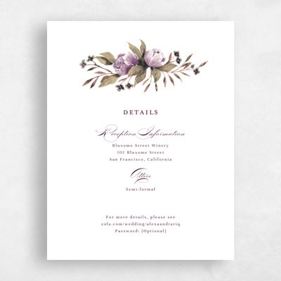 Deep Purple Wedding Enclosure - Cordova