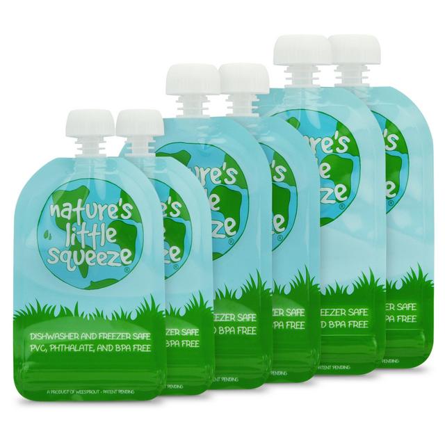 Double Zipper Reusable Food Pouches