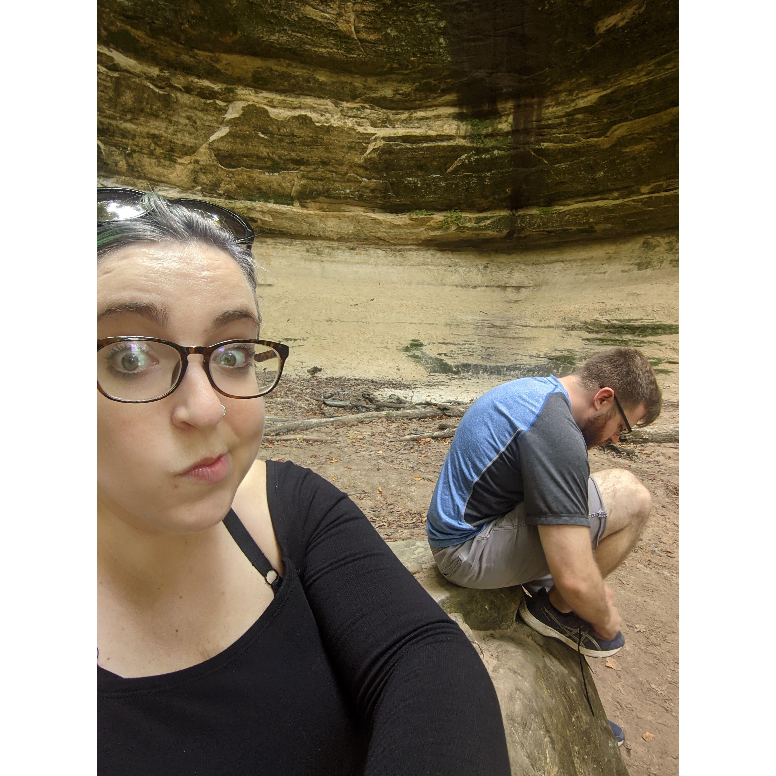 September 2020 - The beginning of the hiking adventures. Starved Rock.