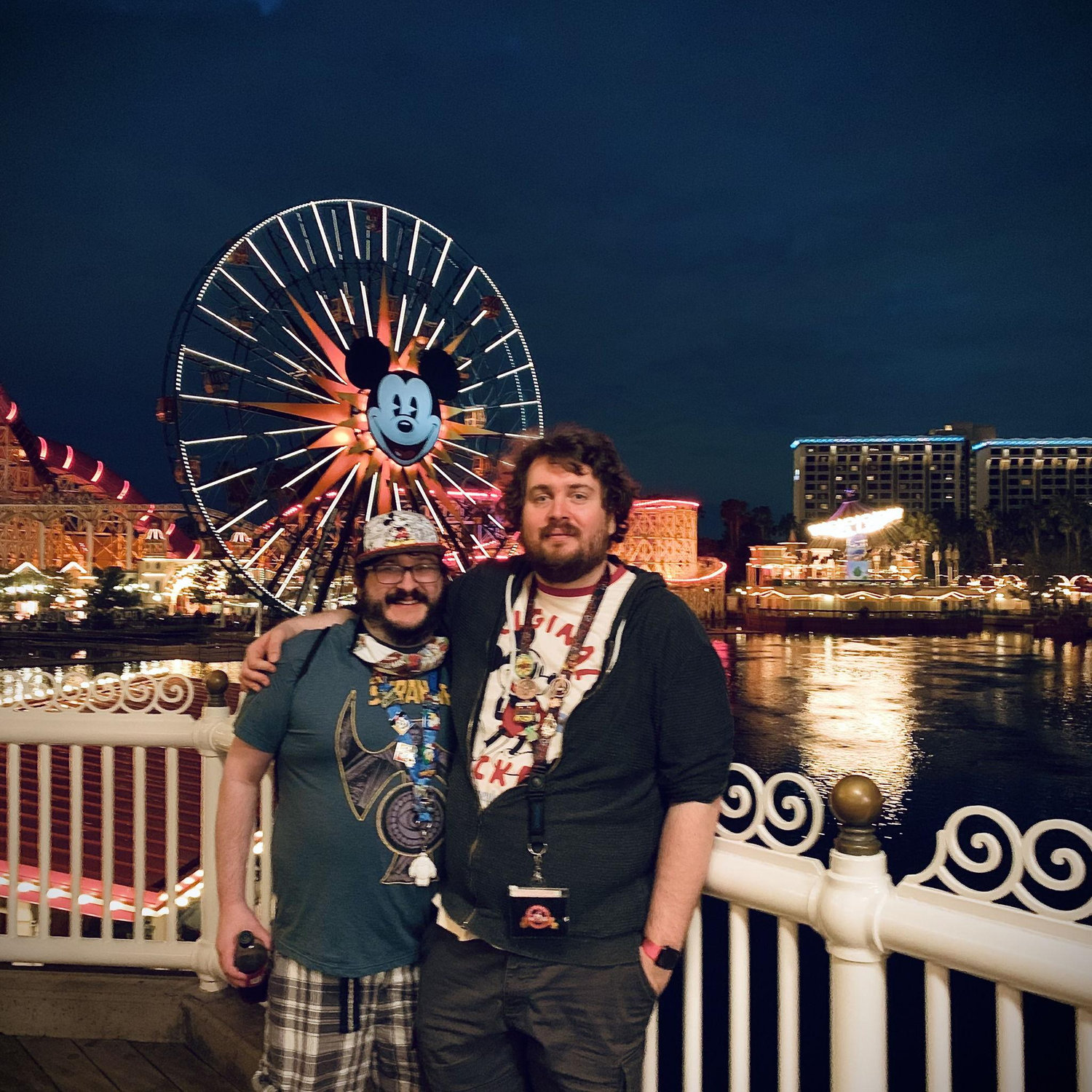 Matt and Andrew at Disneyland in Jan 2022