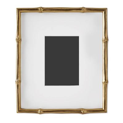 AERIN Gilded Bamboo Gallery Frame, 5" X 7"