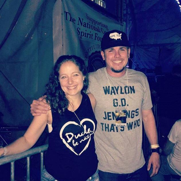 09.23.17
Road Tripping to celebrate their first Anniversary. Third Stop: Fredericksburg, VA. Jamey Johnson, again, cause Kris is a Good Sport!