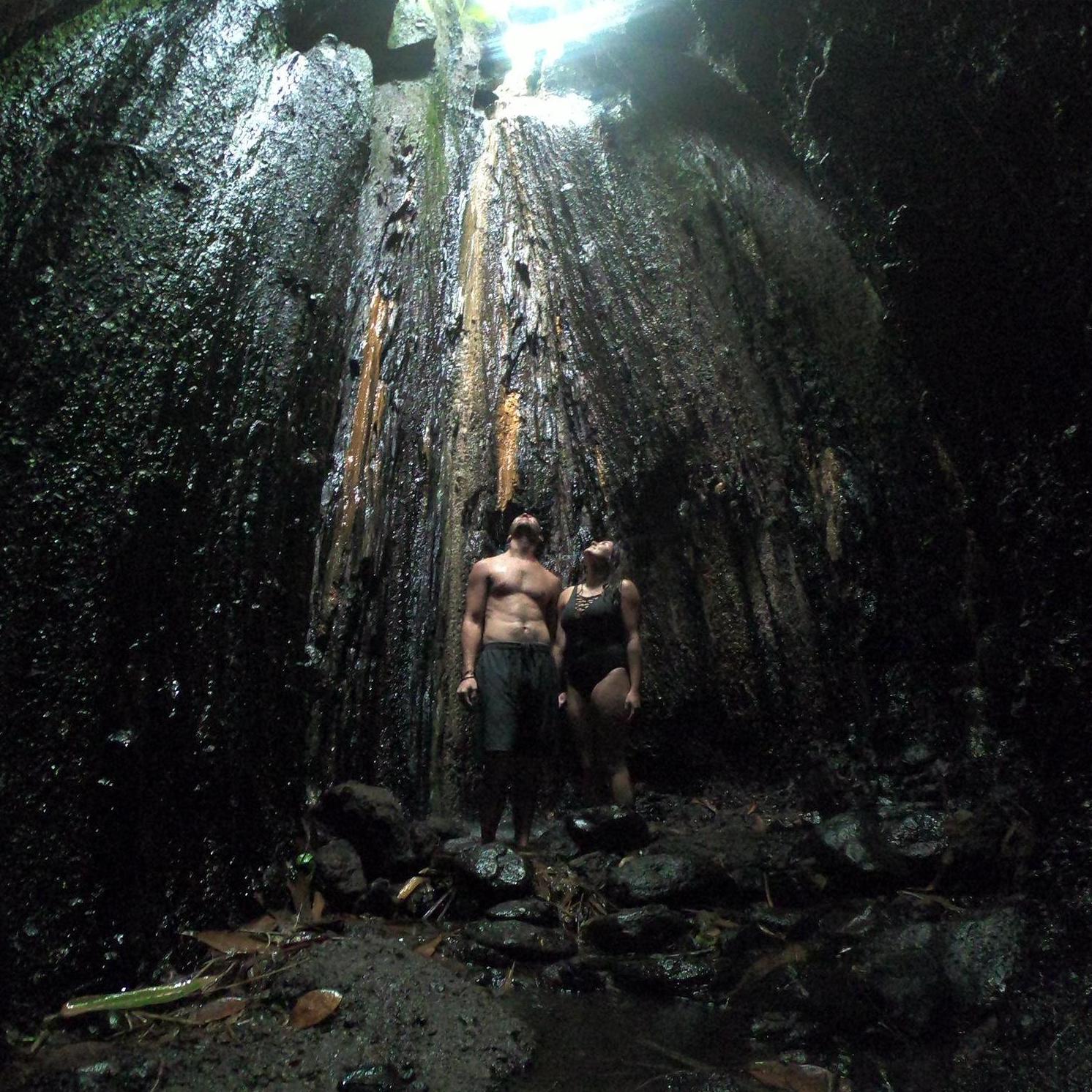 Waterfall cave in Bali!!