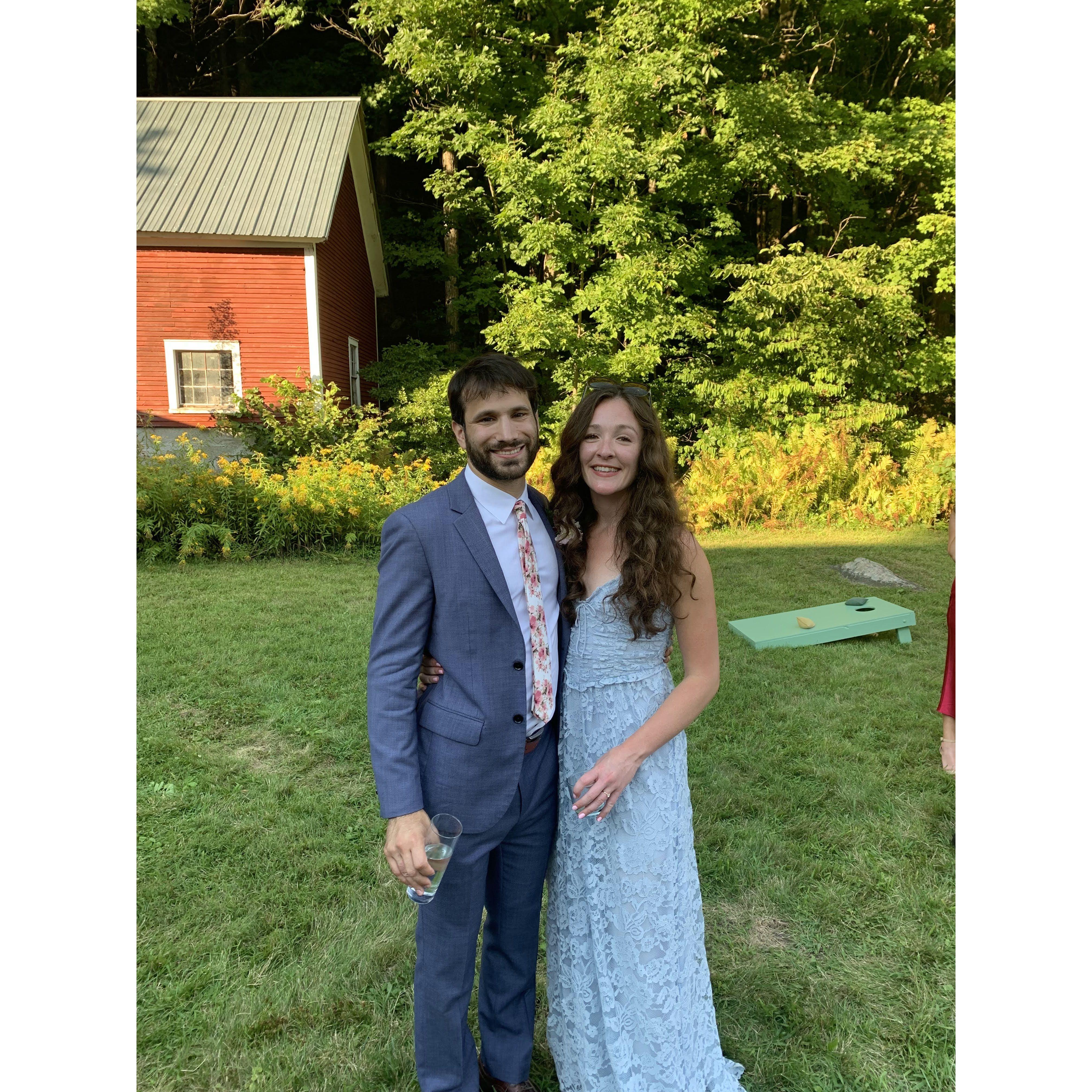 We celebrated Abe and Molly's wedding (in Burlington, VT)