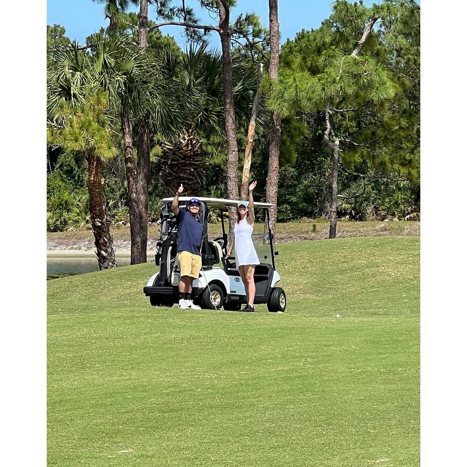 Hitting the golf course in Florida