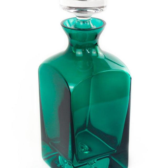 Estelle Colored Decanter {Emerald Green}