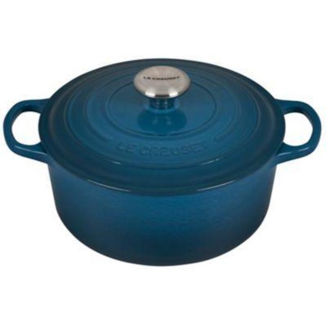 Le Creuset® Signature 7.5 qt. Cast Iron Covered Round Dutch Oven in Deep Teal