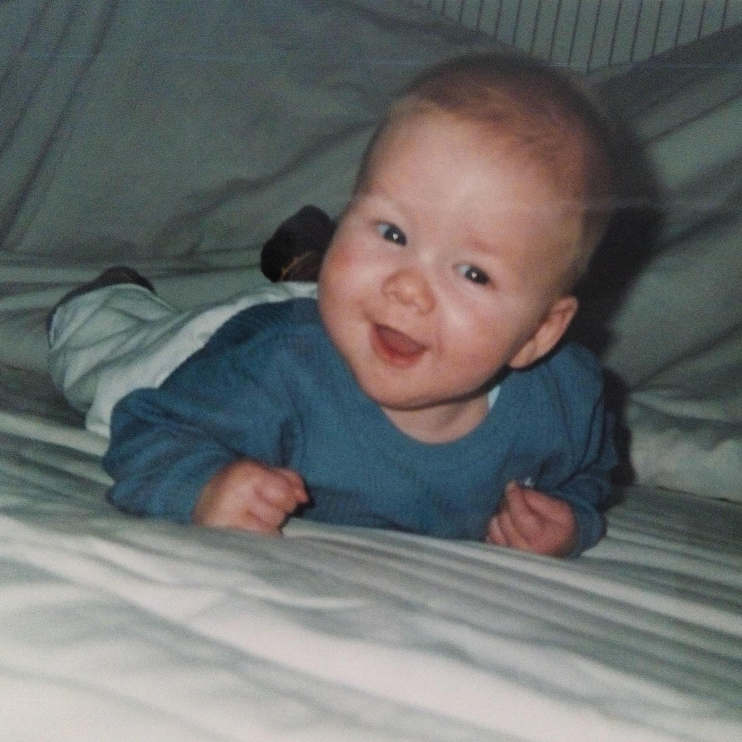 Happy smiley baby Michiel.