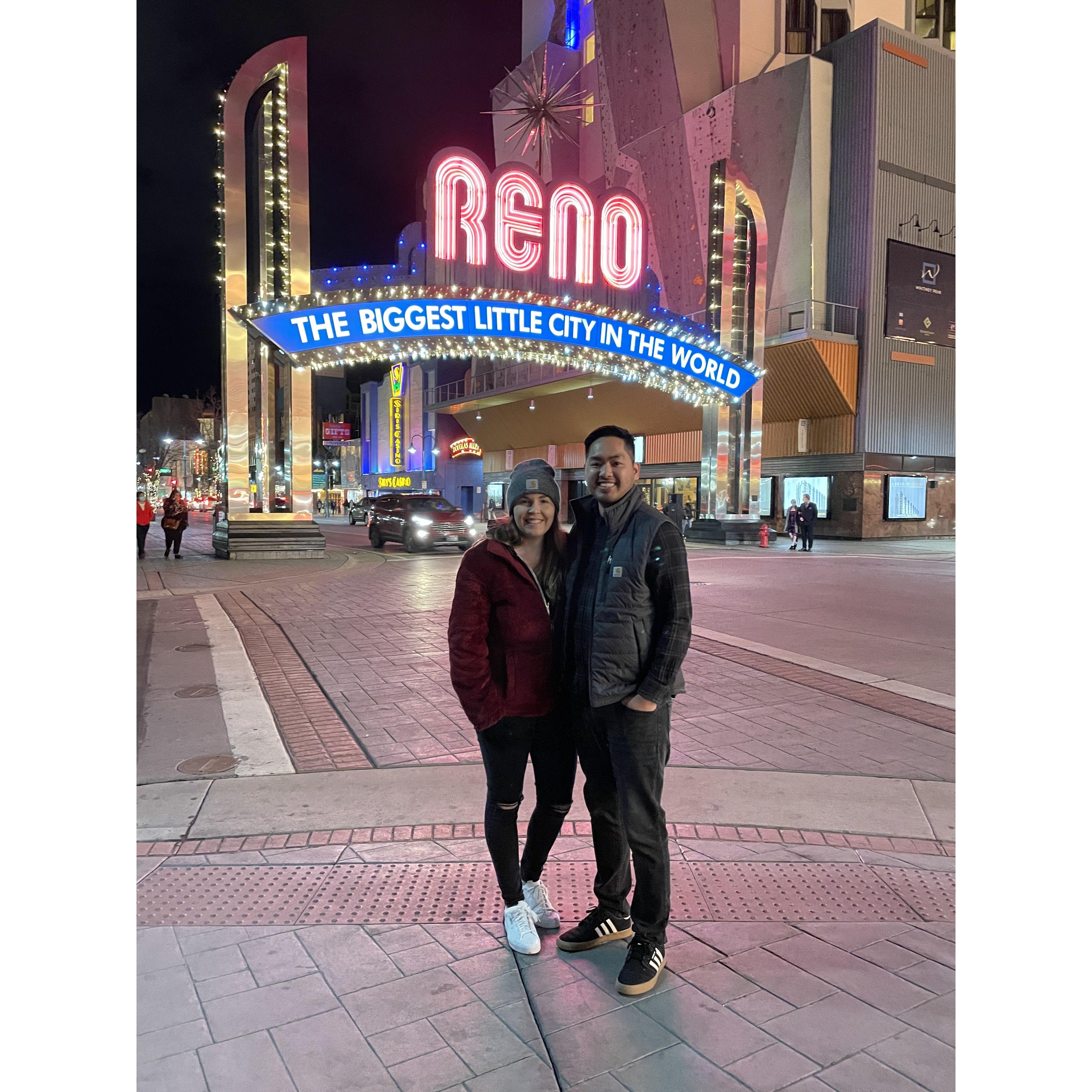 Won some dollars in Reno, Nevada