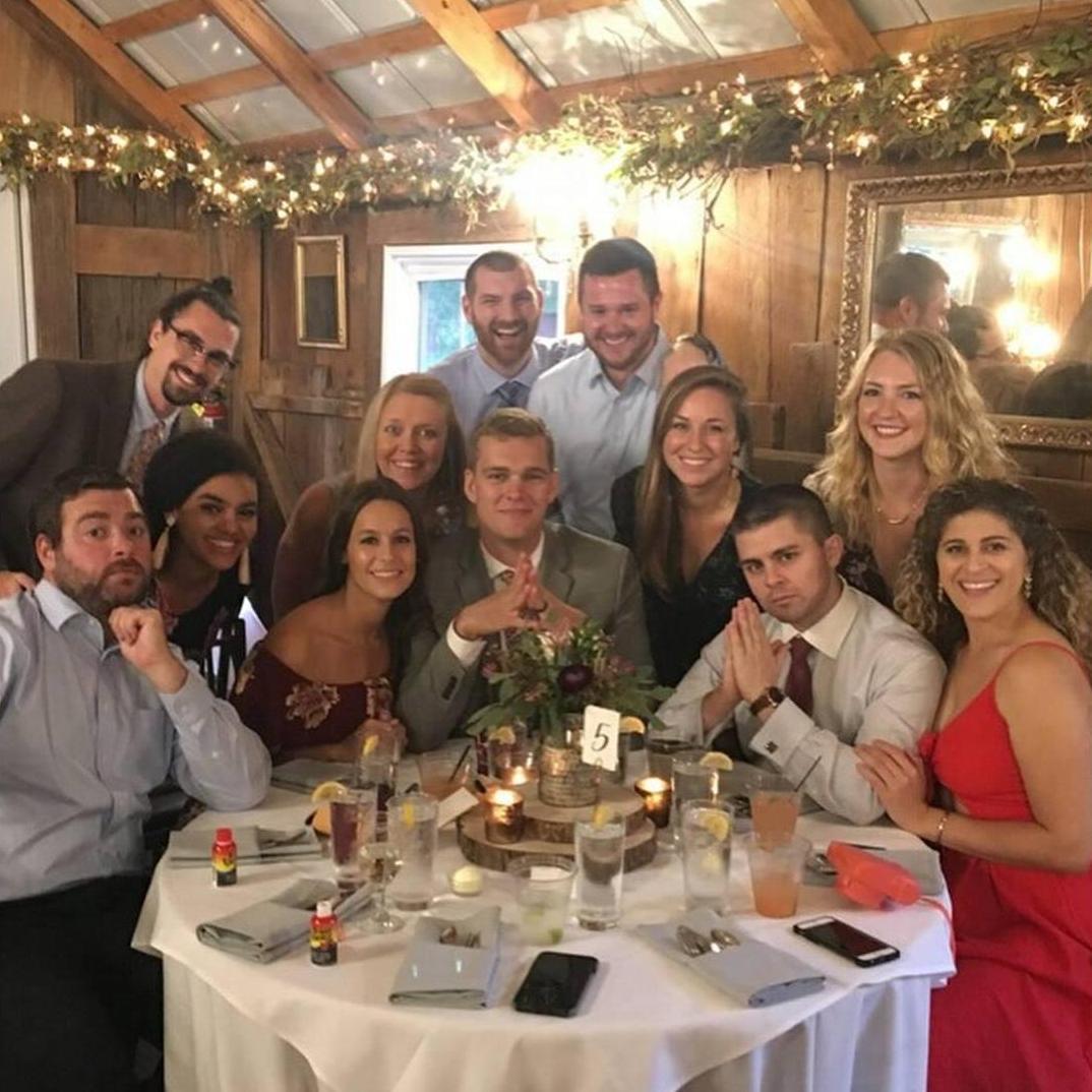 At our friend's Mike & Kelsey's wedding