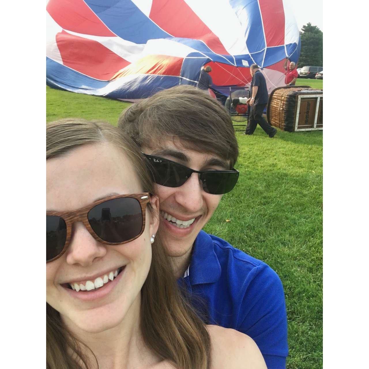 2019 - Peddler's Village, PA - Almost successfully had our balloon ride, darn wind. We'll use that voucher eventually ... maybe for our 1st wedding anniversary!