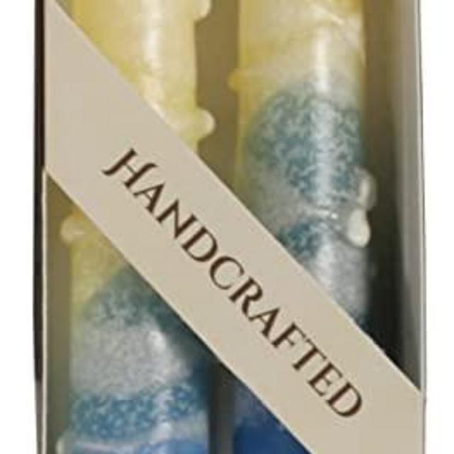 Majestic Giftware SC-CLT7-T Safed Taper Candle, 7.5-Inch, Classic Turquoise, 2-Pack