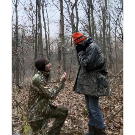 THE PROPOSAL
This moment occurred while out hunting. No deer were acquired, but a ring was more than enough to make up for it. :)