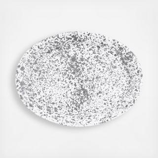 Splatter Enamelware Oval Platter