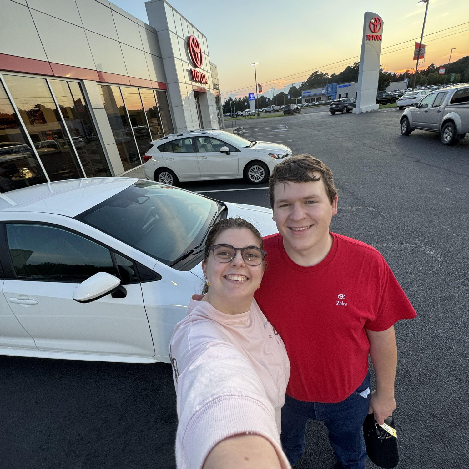 Zeke finally got a new car!