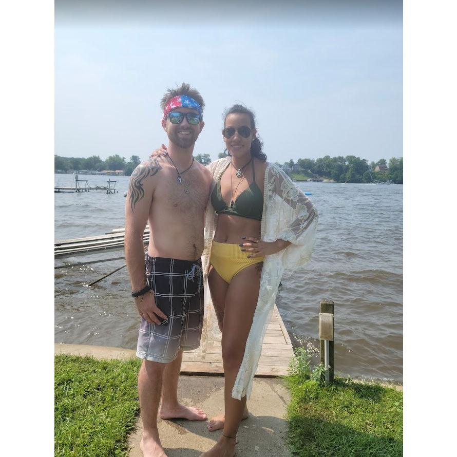 Malia's first time at the lake house