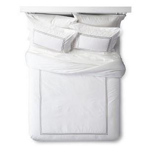 Classic Hotel Comforter Set (King) White&Gray 3pc - Fieldcrest™