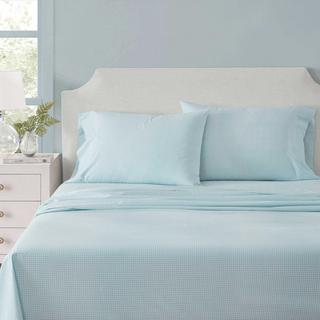 Core Small Gingham Cotton Percale 4-Piece Sheet Set