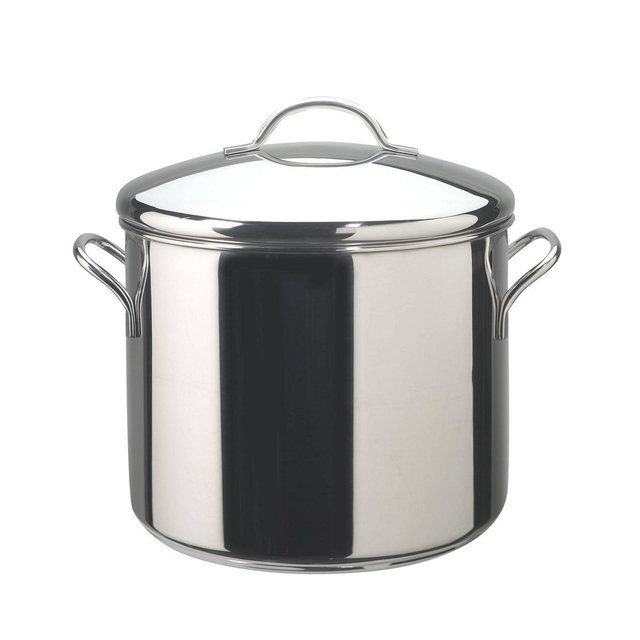Farberware 12qt Classic Series Stainless Steel Induction Stockpot with Lid Silver