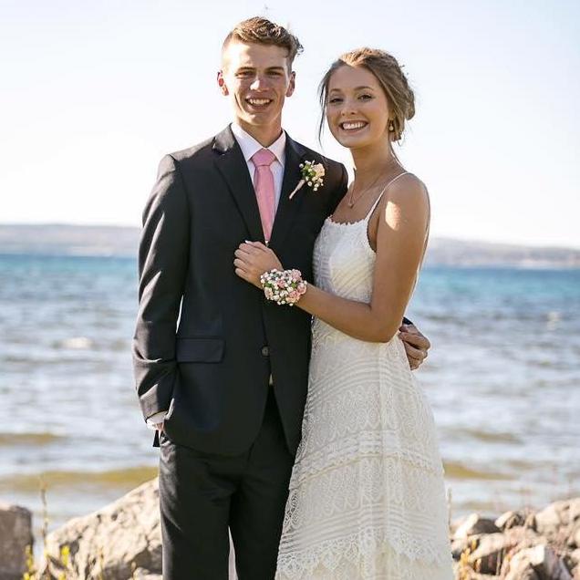 this was taken before our senior year prom, 2016