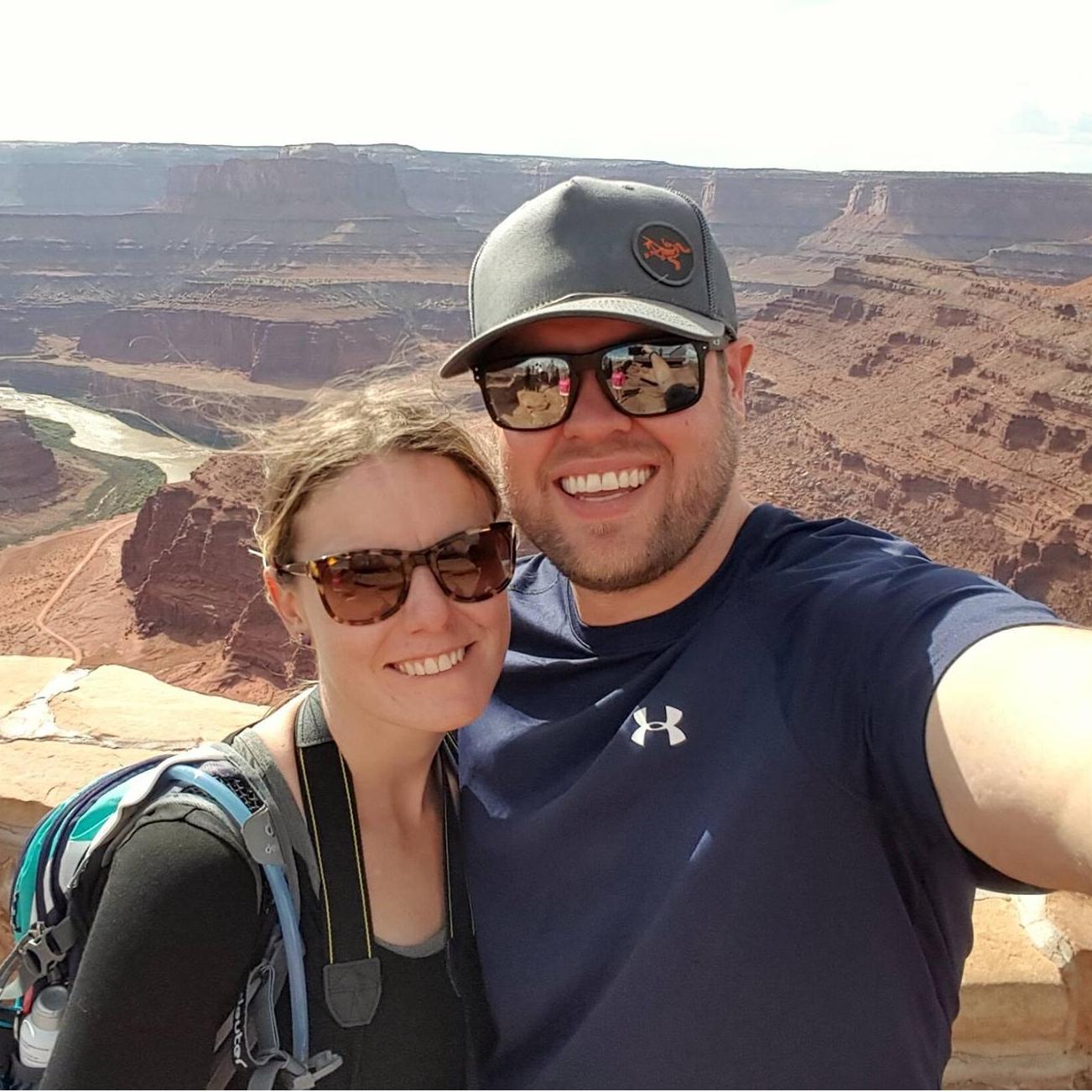 Mountain biking in Moab, UT.