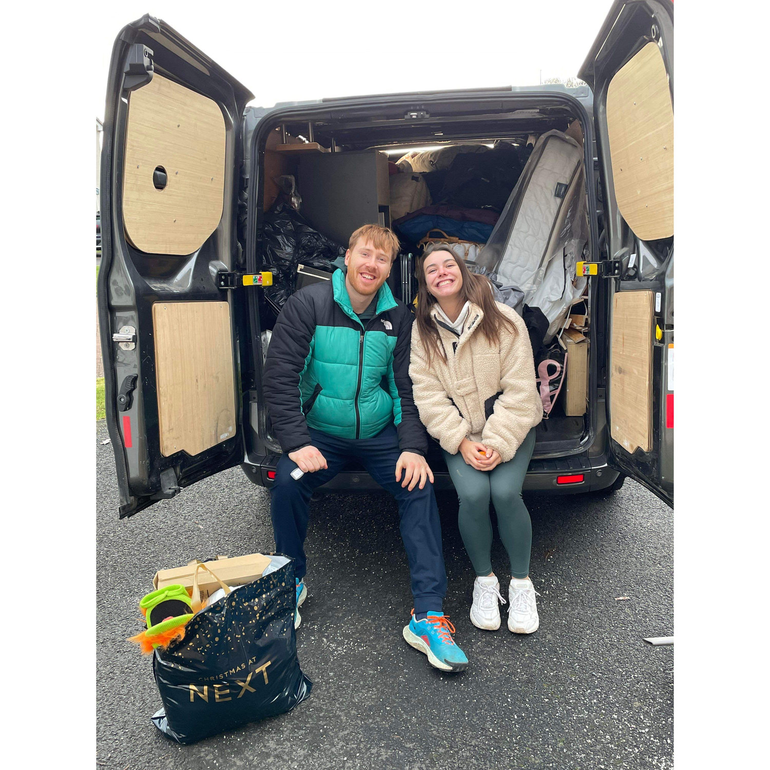Connor and Abigail packing their life across the country (VERY efficiently I might add).