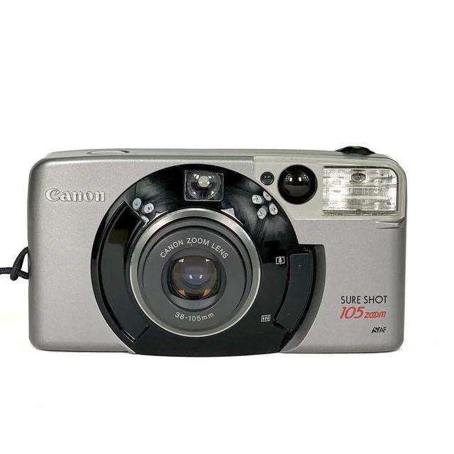 Canon Sure Shot 105 35mm P&S Film Camera With 35-105MM Zoom Lens - Autoboy LUNA 105 - Built In Flash and Film Loader (Renewed)